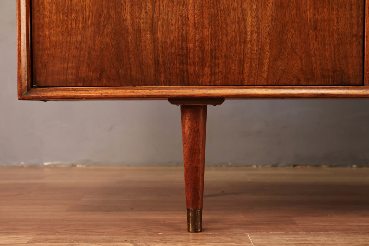 Mid Century Tambour-Door Credenza