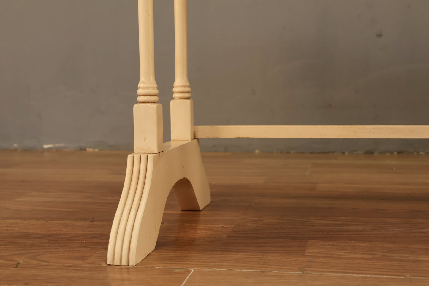 Trio of Italian White & Gold Nesting Tables