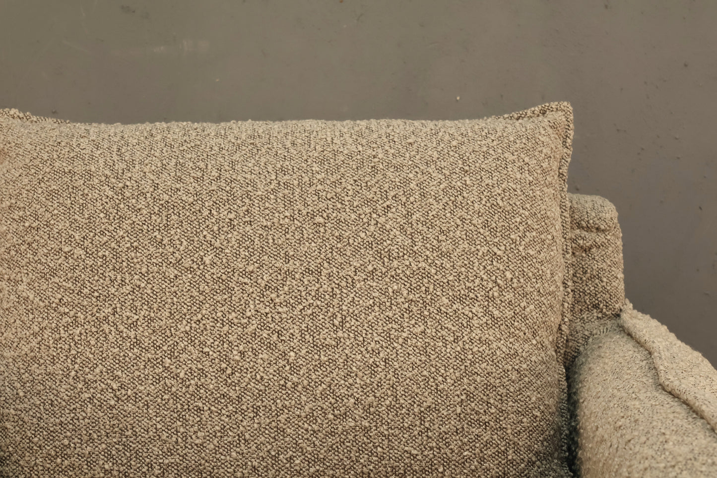 Modern Gray Bouclé Club Chair - ONLINE ONLY