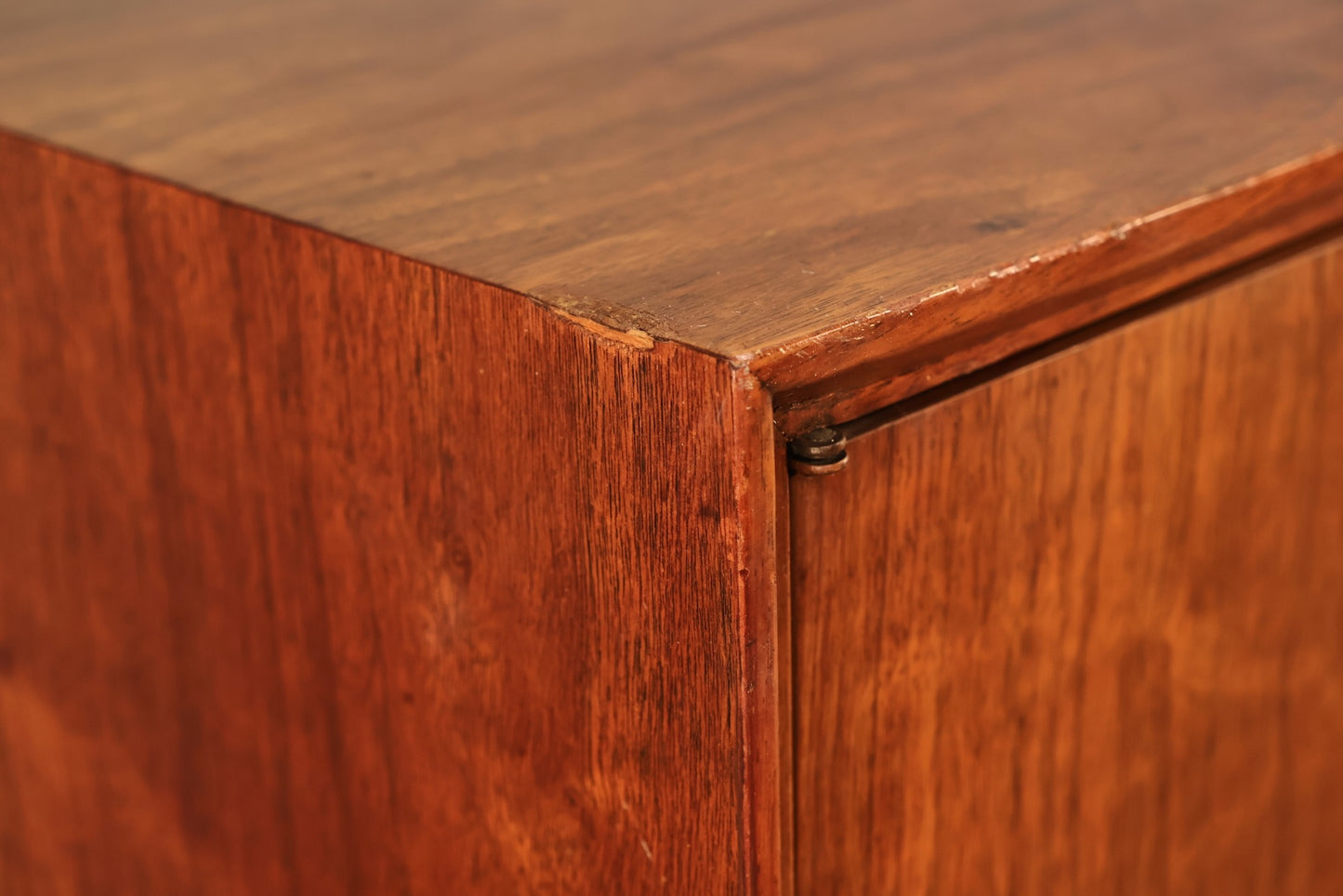 Mid Century Tambour-Door Credenza
