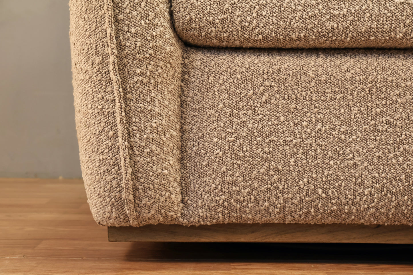 Modern Gray Bouclé Club Chair - ONLINE ONLY