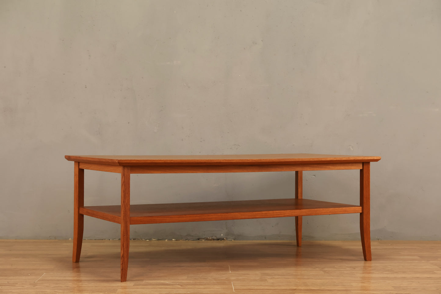 Large Teak 2-Tier Coffee Table