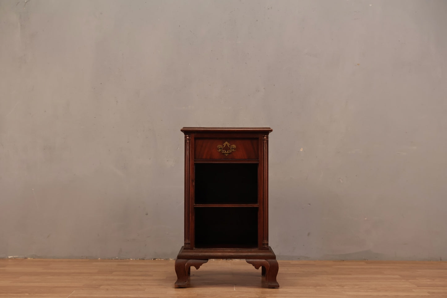 1950s Mahogany 1-Drawer Nightstand