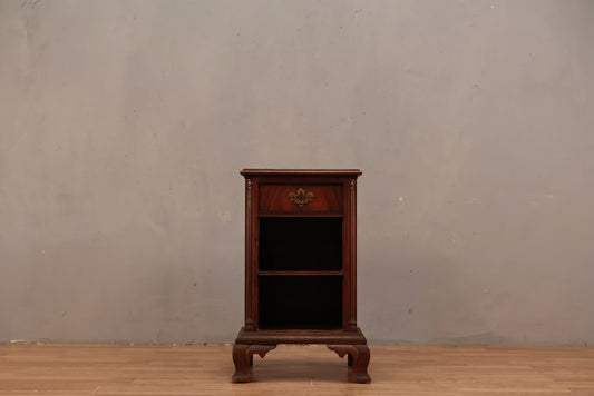 1950s Mahogany 1-Drawer Nightstand
