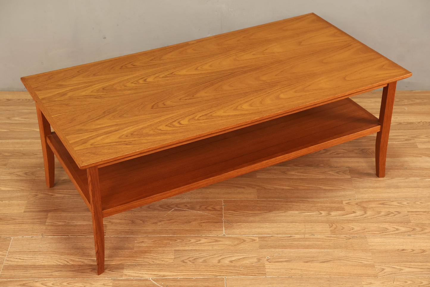 Large Teak 2-Tier Coffee Table