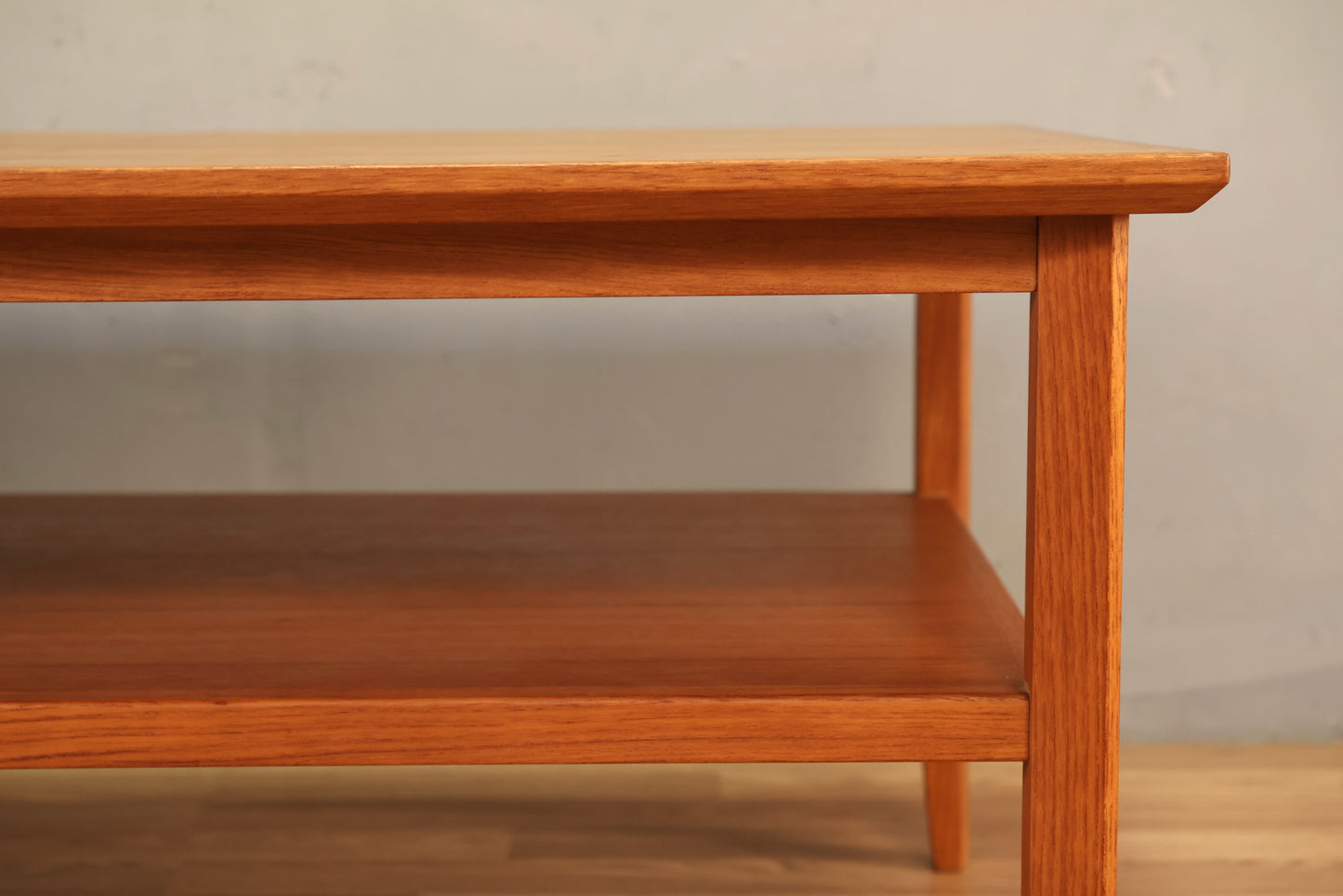 Large Teak 2-Tier Coffee Table