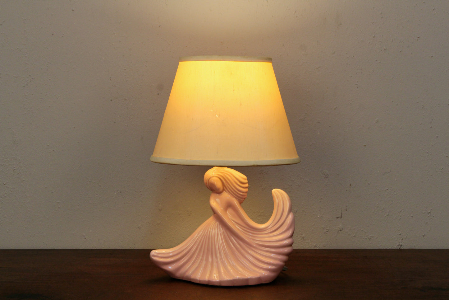 Pair of Petite Pink Lady Table Lamps