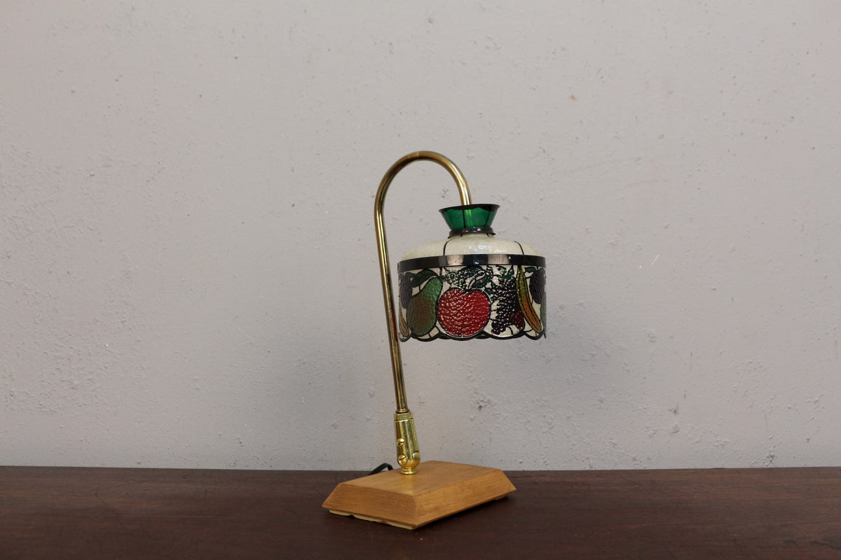 Tiffany-Style Plastic Fruit Shade Desk Lamp