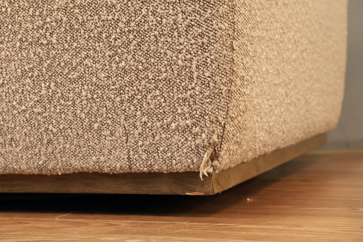 Modern Gray Bouclé Club Chair - ONLINE ONLY