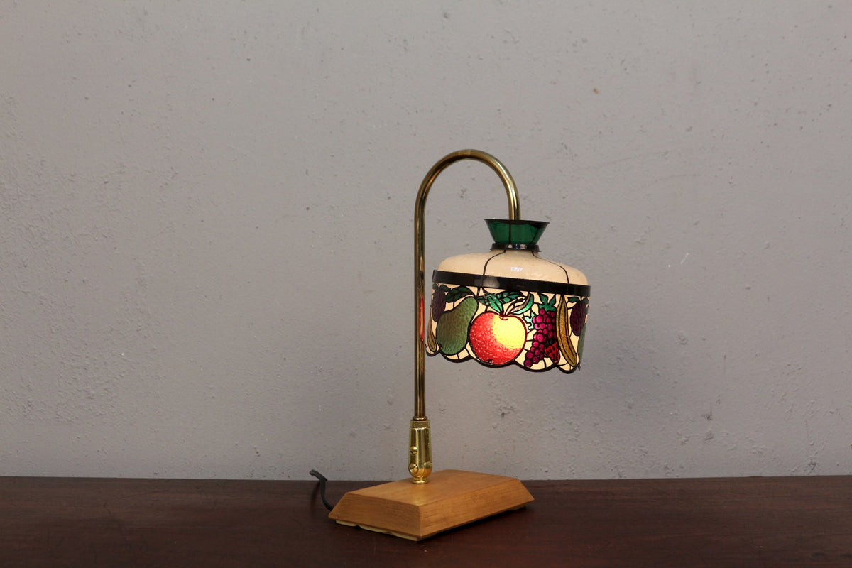 Tiffany-Style Plastic Fruit Shade Desk Lamp