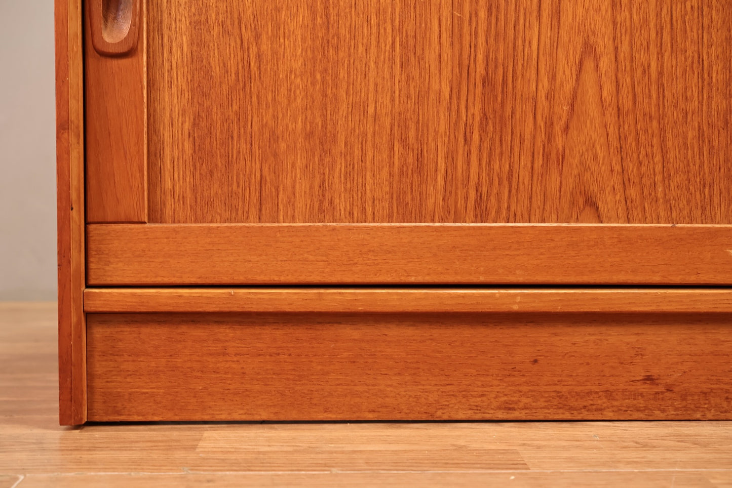Teak Sliding-Door Media Console