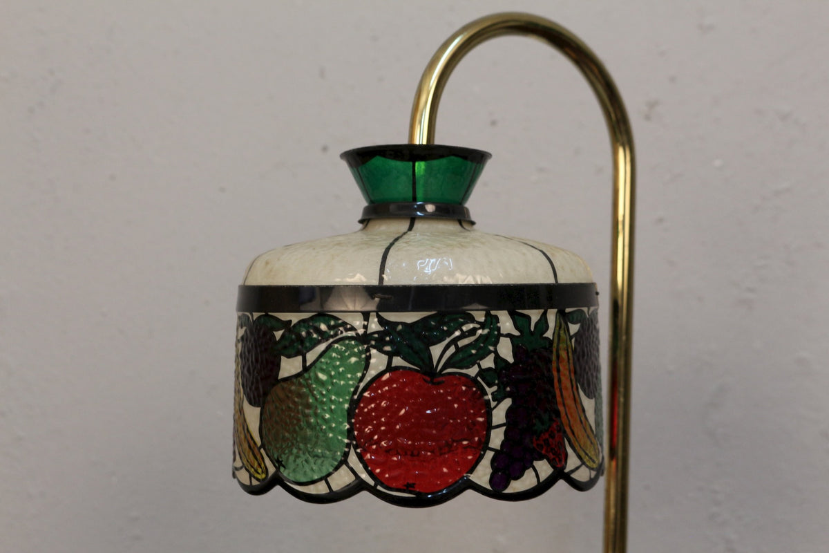 Tiffany-Style Plastic Fruit Shade Desk Lamp