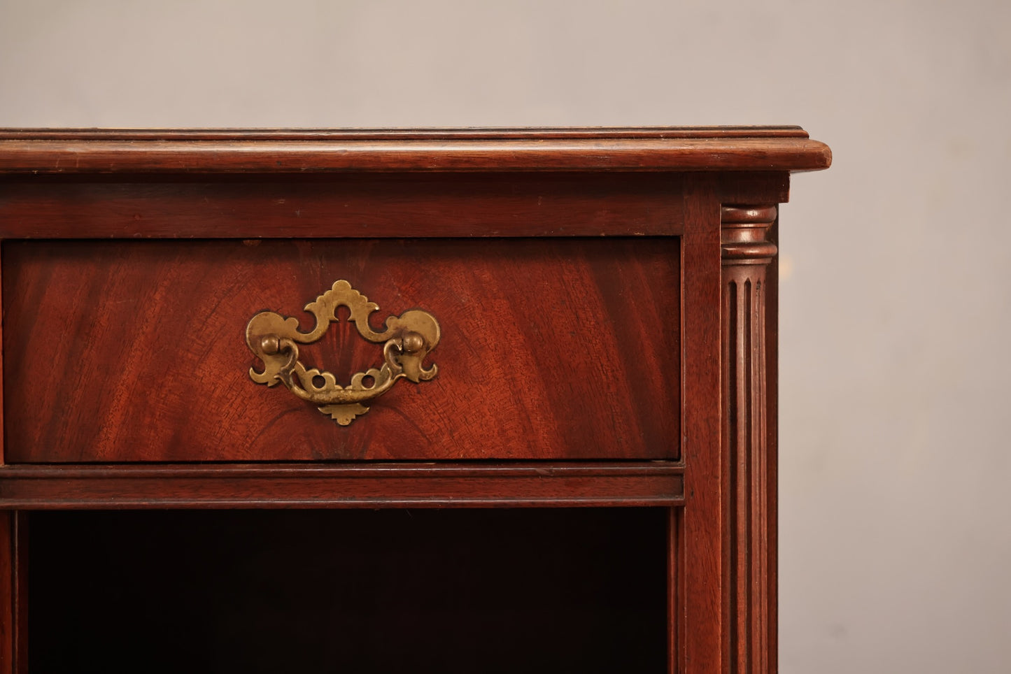 1950s Mahogany 1-Drawer Nightstand