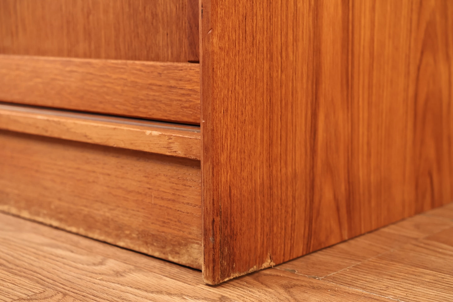 Teak Sliding-Door Media Console