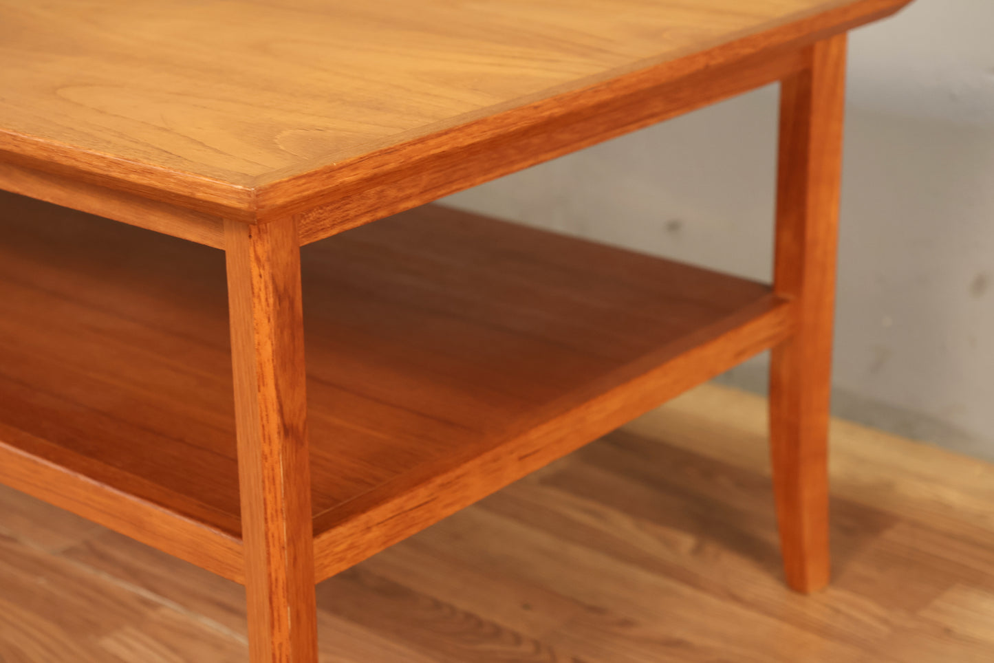 Large Teak 2-Tier Coffee Table