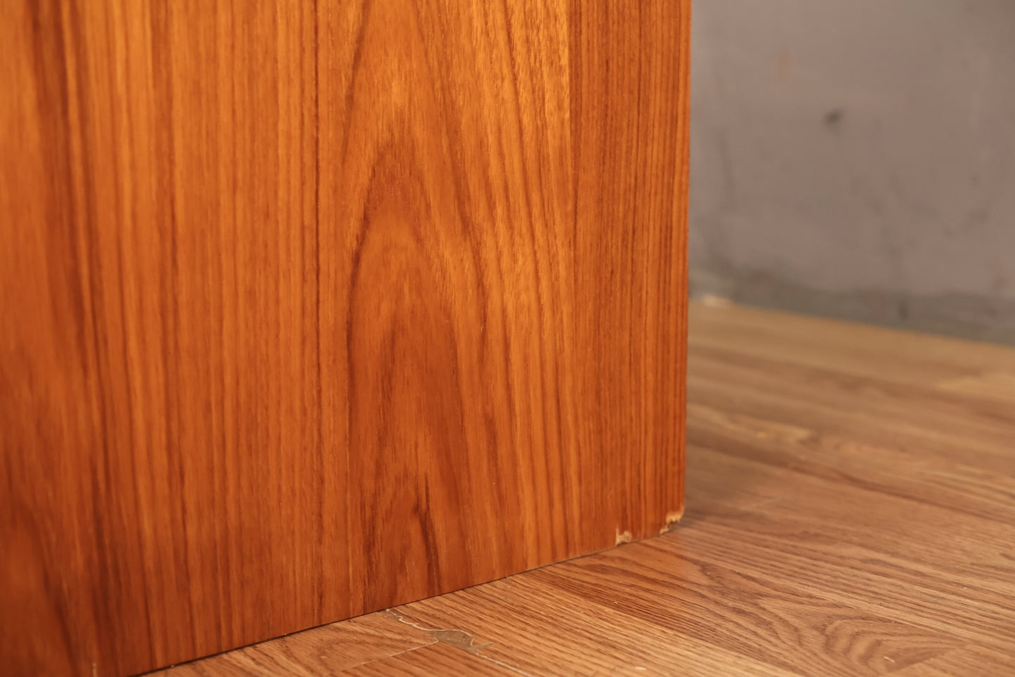 Teak Sliding-Door Media Console