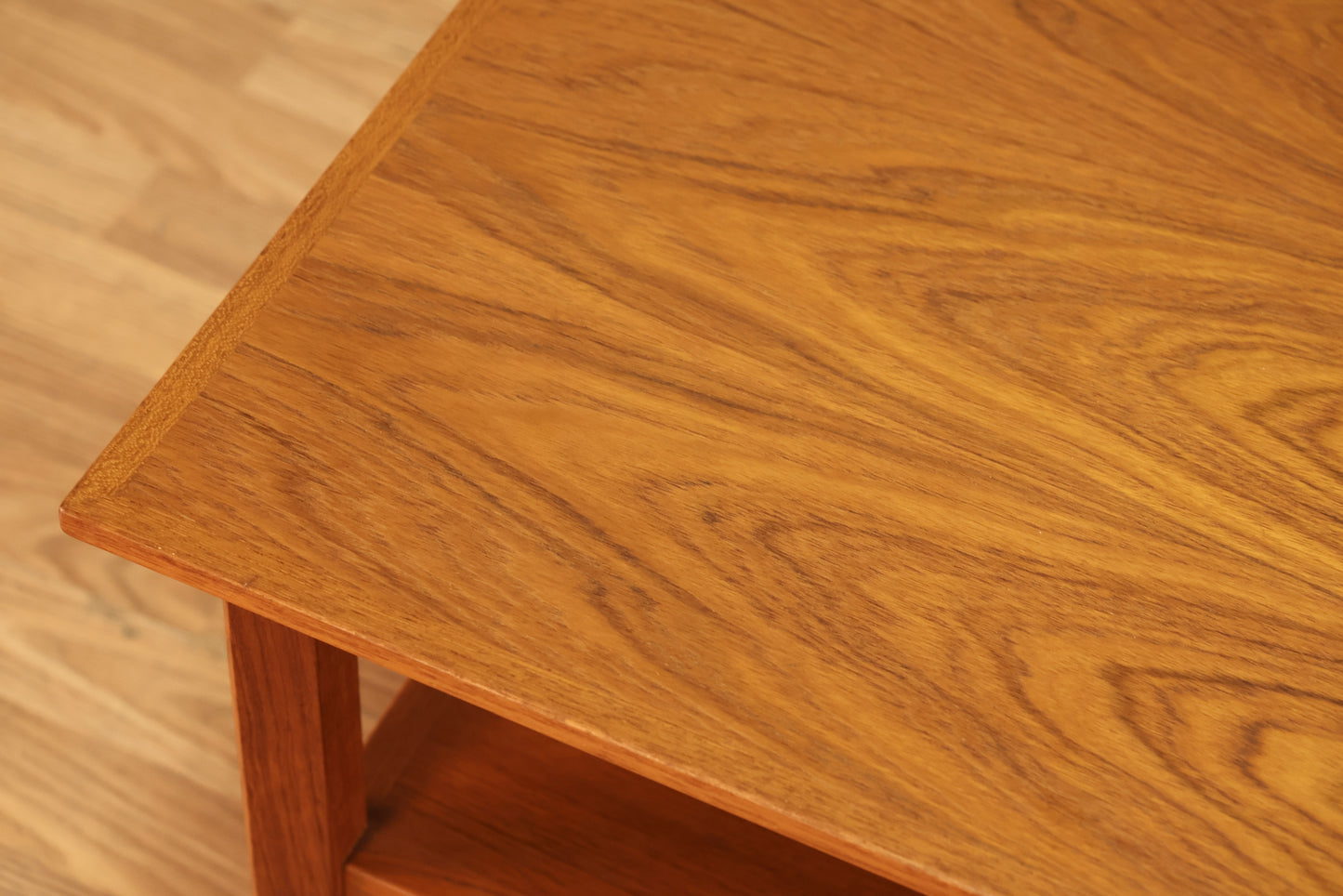 Large Teak 2-Tier Coffee Table