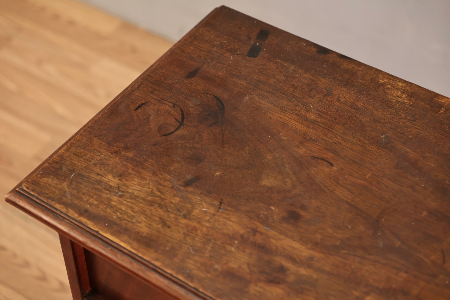 1950s Mahogany 1-Drawer Nightstand