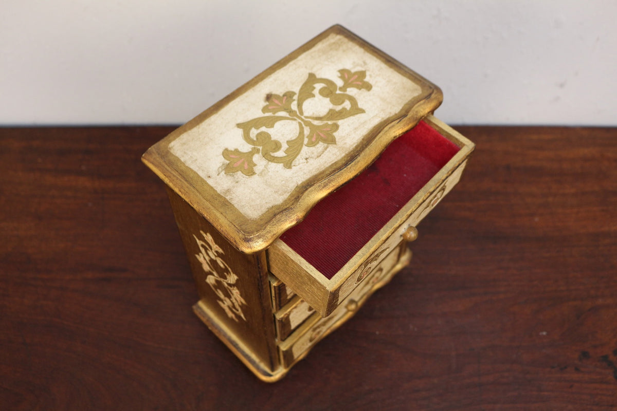 Florentine 4-Drawer Musical Jewelry Box