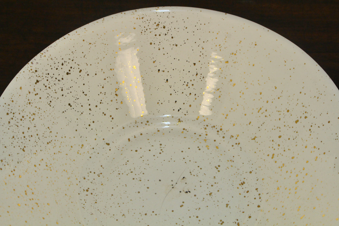 Atomic Gold & Ceramic Serving Dish