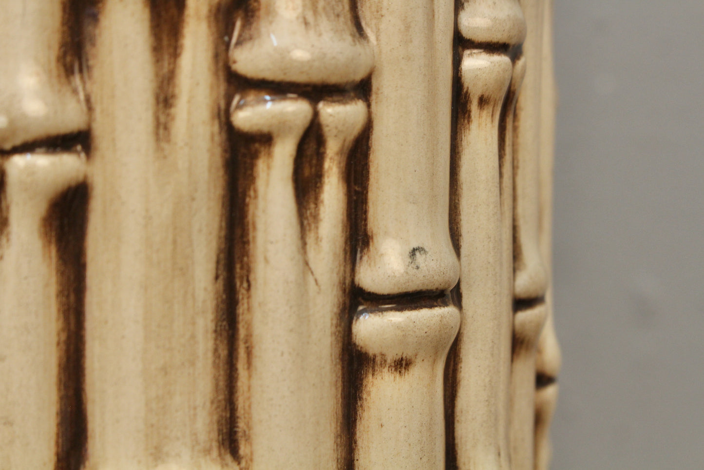 1970s Ceramic Bamboo Umbrella Stand