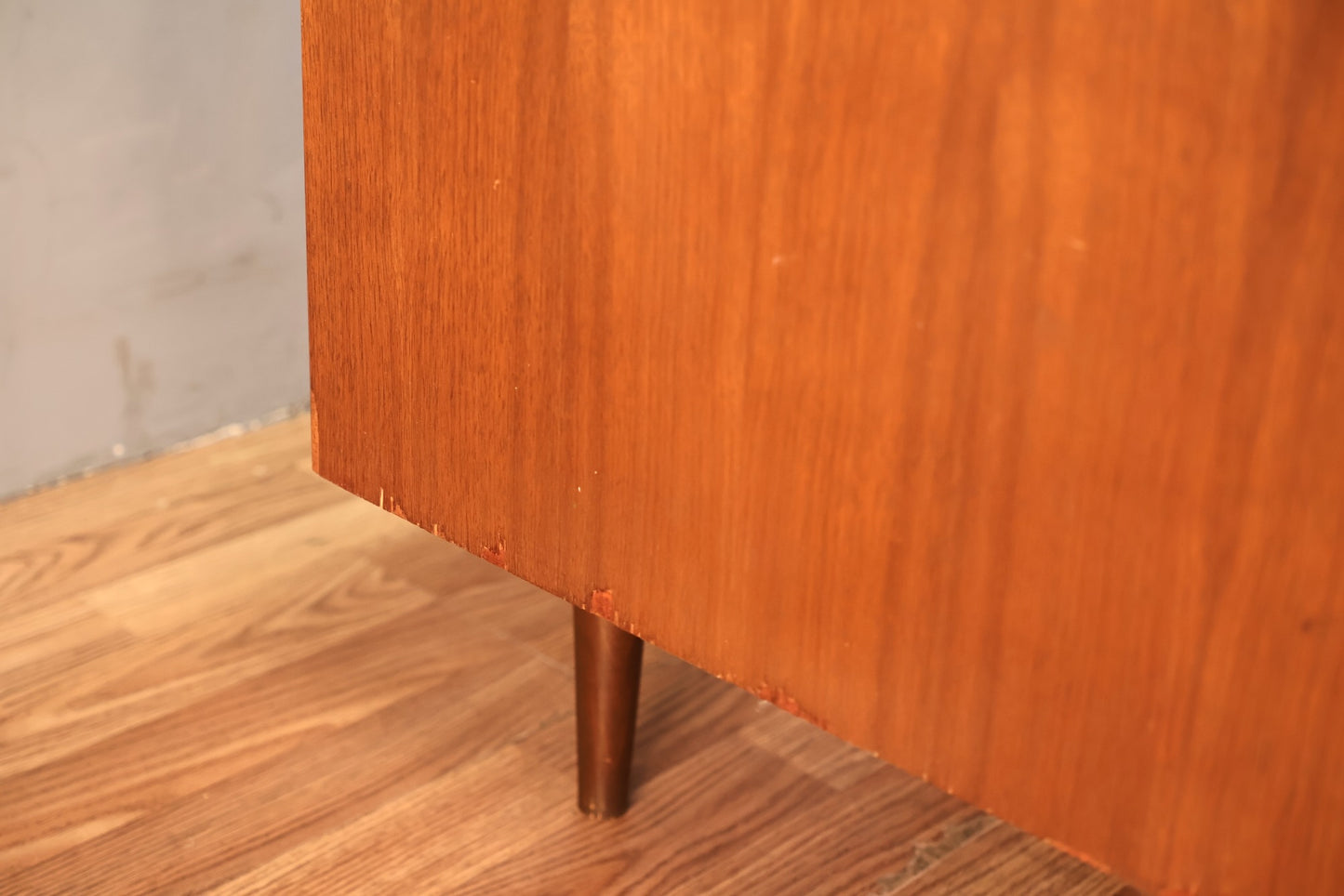 Mid Century Walnut Louvered 9-Drawer Dresser - ONLINE ONLY