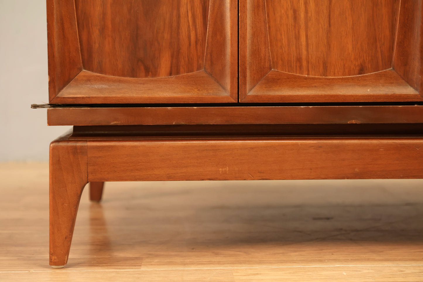 Mid Century Walnut 2-Door Cabinet