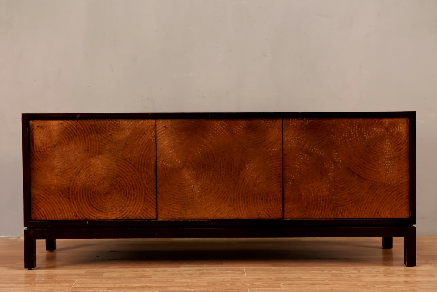 Modern Black & Copper 3-Door Credenza - ONLINE ONLY