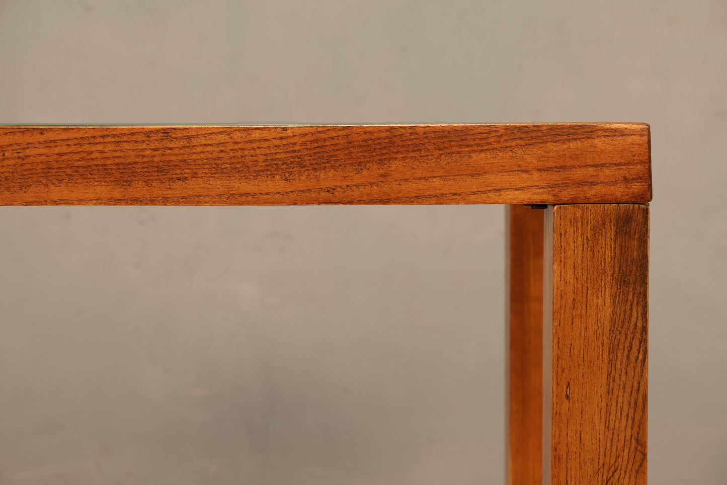 Modern Oak & Glass 2-Tier End Table