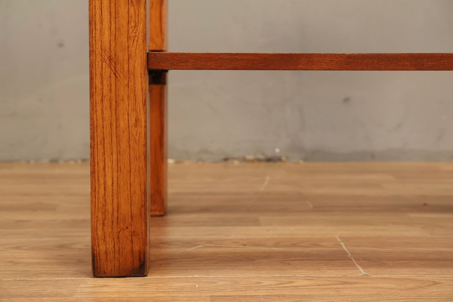 Modern Oak & Glass 2-Tier End Table