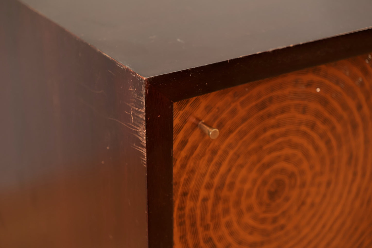 Modern Black & Copper 3-Door Credenza - ONLINE ONLY