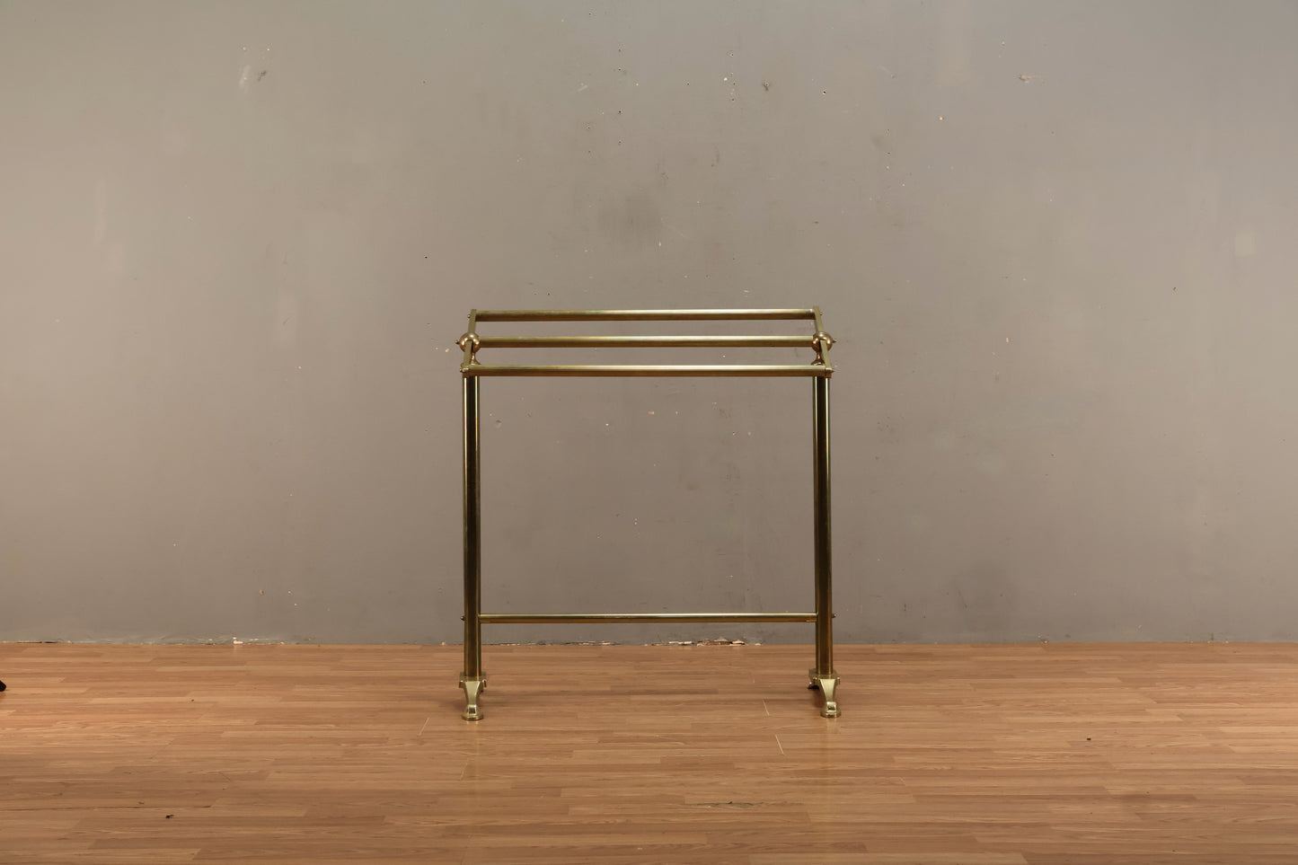 Hollywood Regency Brass Towel Rack