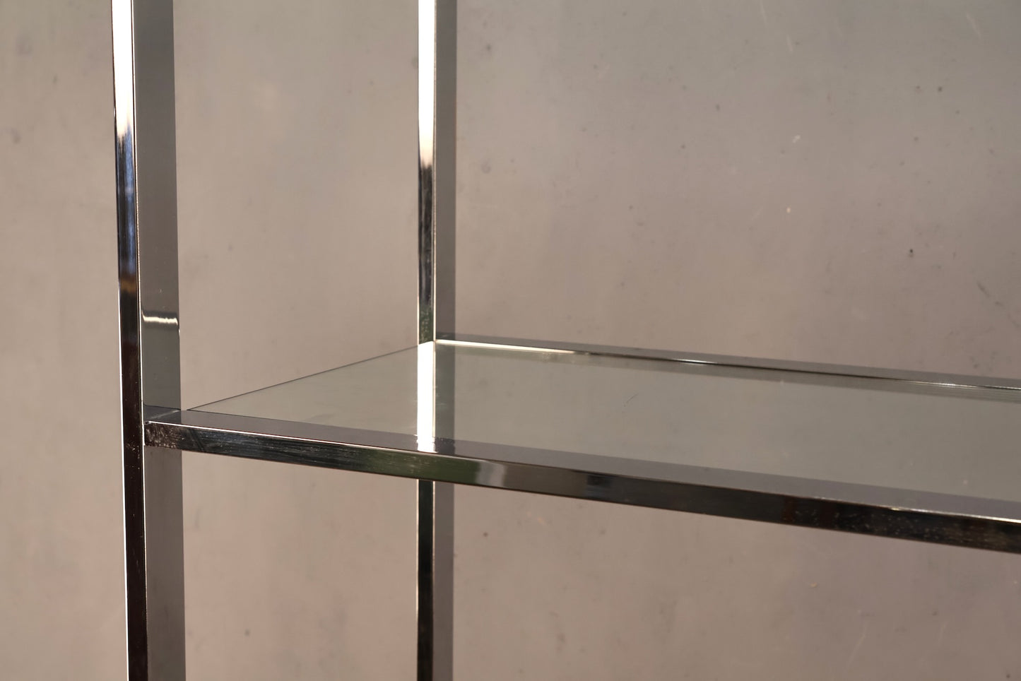 Chrome & Glass Divided Etagere - ONLINE ONLY