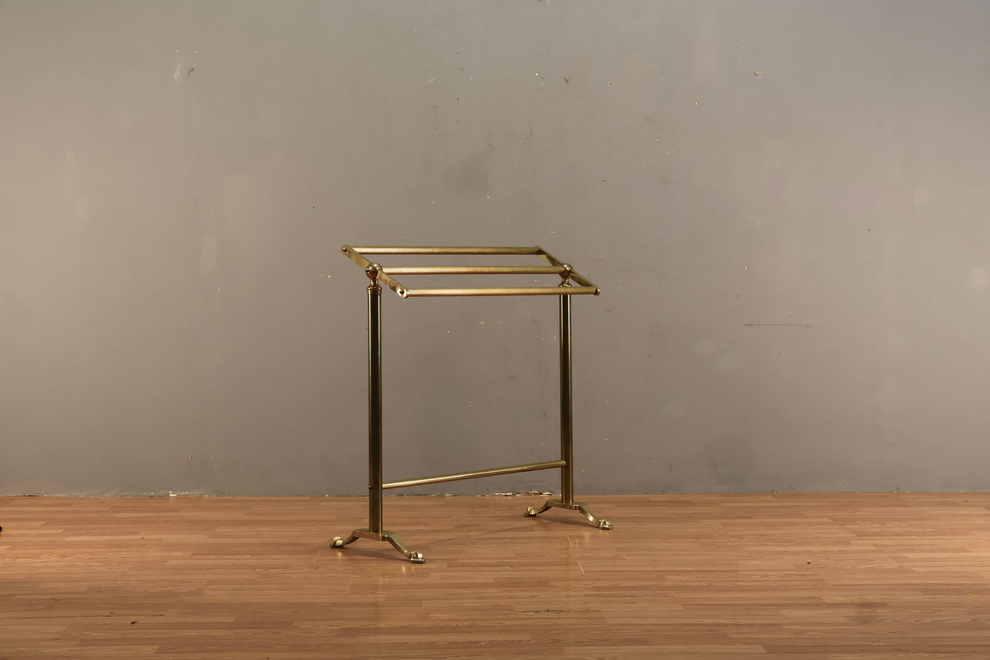 Hollywood Regency Brass Towel Rack