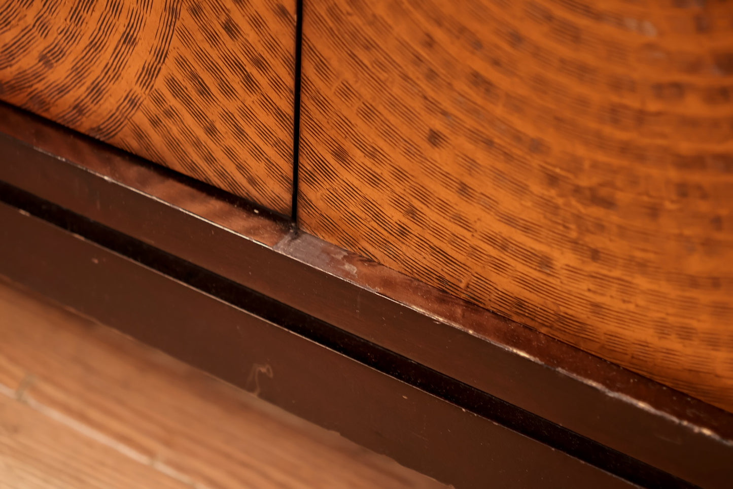 Modern Black & Copper 3-Door Credenza - ONLINE ONLY