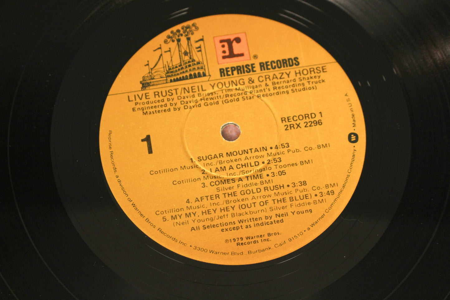 Neil Young & Crazy Horse "Live Rust" 1979 2xLP