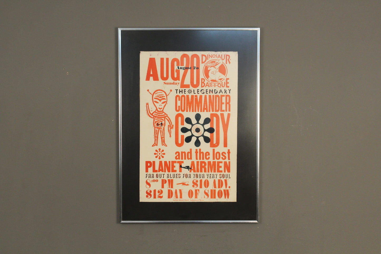 "Commander Cody at Dinosaur Bar-B-Q" Hatch Show Print