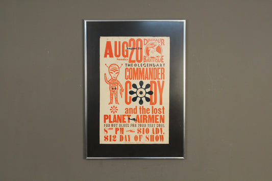 "Commander Cody at Dinosaur Bar-B-Q" Hatch Show Print