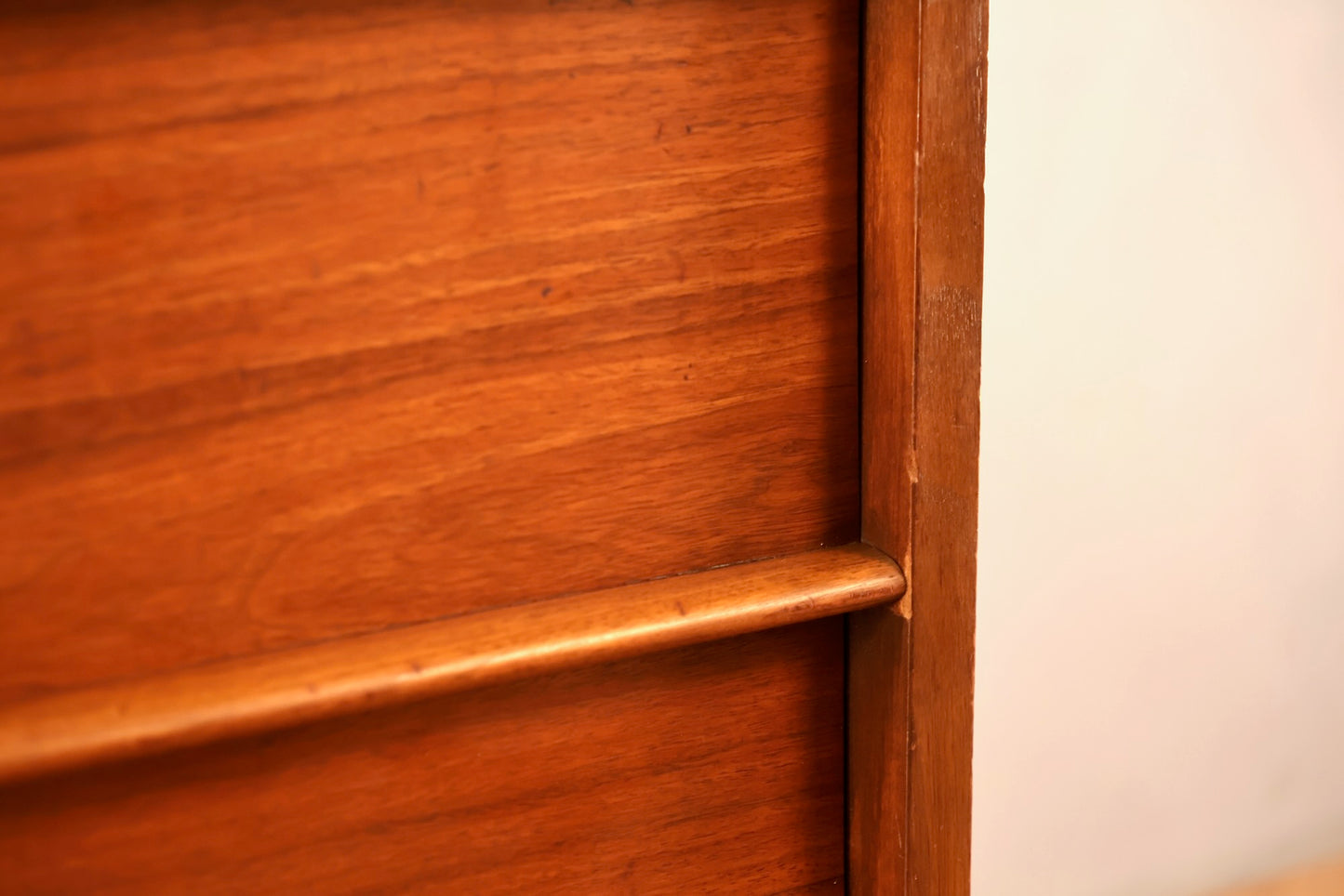 Walnut & White Laminate 6-Drawer Dresser