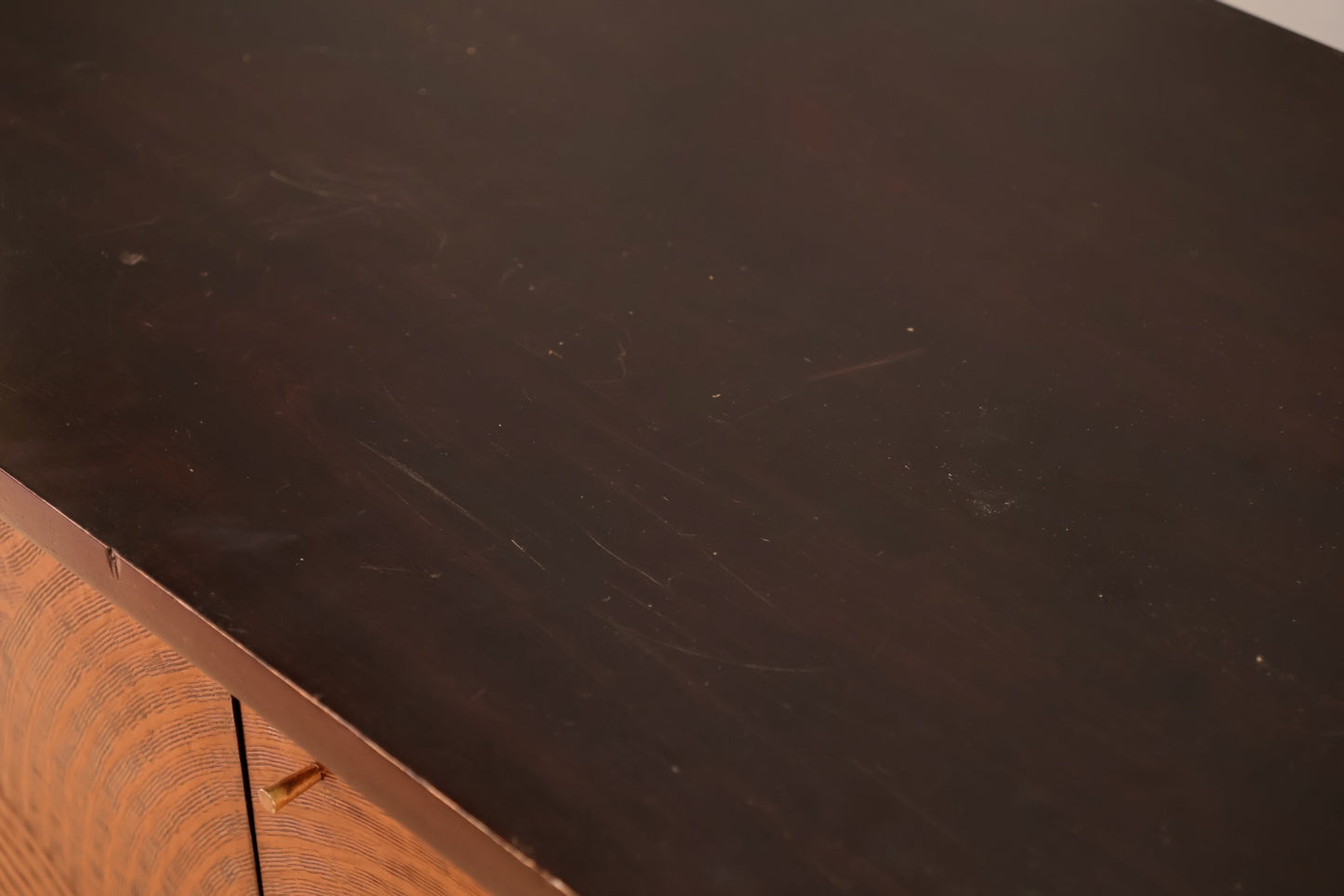 Modern Black & Copper 3-Door Credenza - ONLINE ONLY