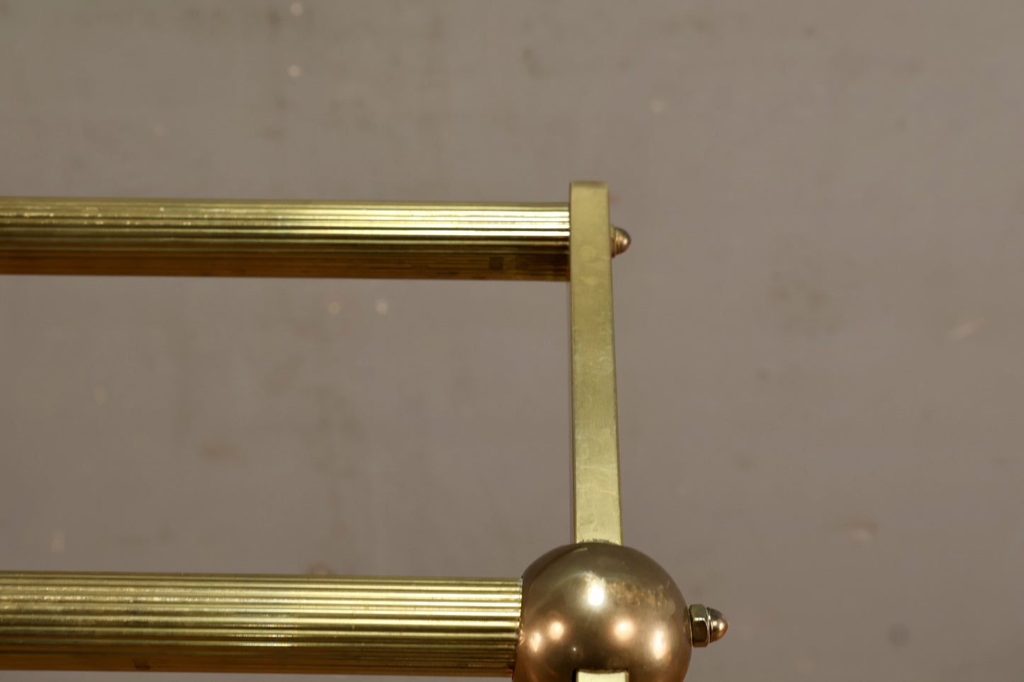 Hollywood Regency Brass Towel Rack