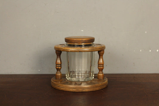 Walnut Pipe Stand & Humidor