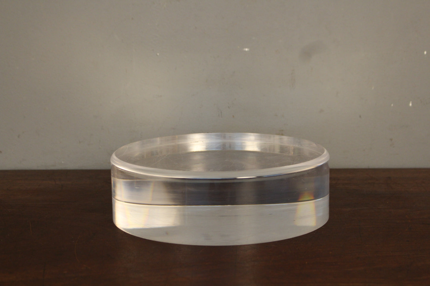 Lucite Disc Plinth