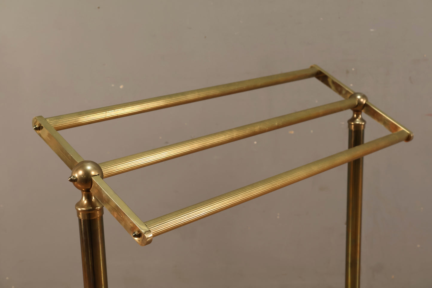 Hollywood Regency Brass Towel Rack