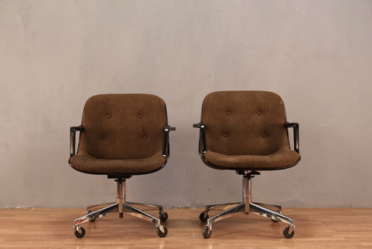 United Chrome & Nutmeg Executive Desk Chair - ONLINE ONLY