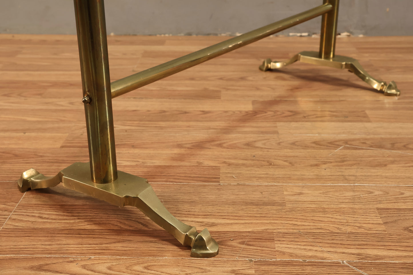 Hollywood Regency Brass Towel Rack
