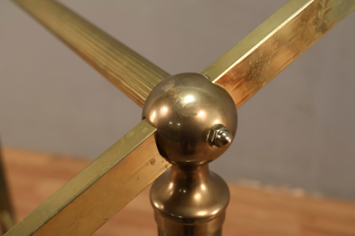 Hollywood Regency Brass Towel Rack