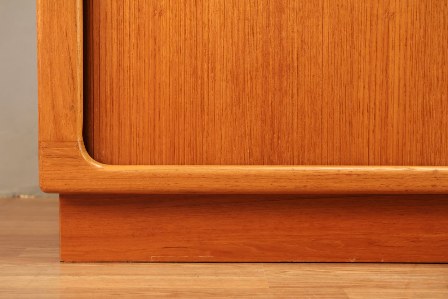 Large Danish Teak Tambour-Door Credenza