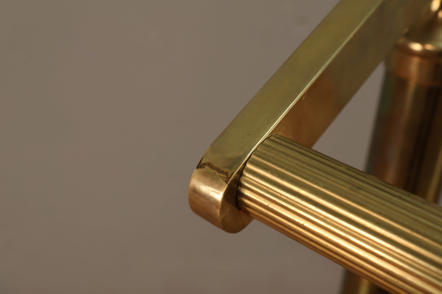 Hollywood Regency Brass Towel Rack