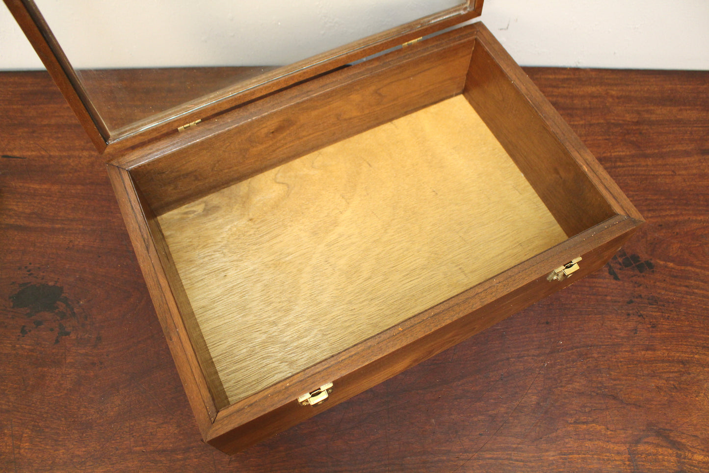 Wood & Glass Tabletop Display Case